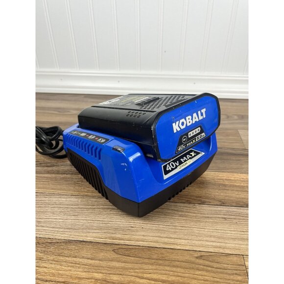 Kobalt 40V MAX Extended Run 5.0Ah Li-Ion Battery KB 540-06 With Charger Tested - Picture 1 of 8